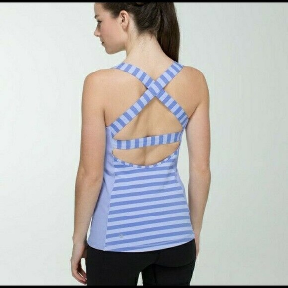 Lululemon Core Kicker tank Apex stripe size 2